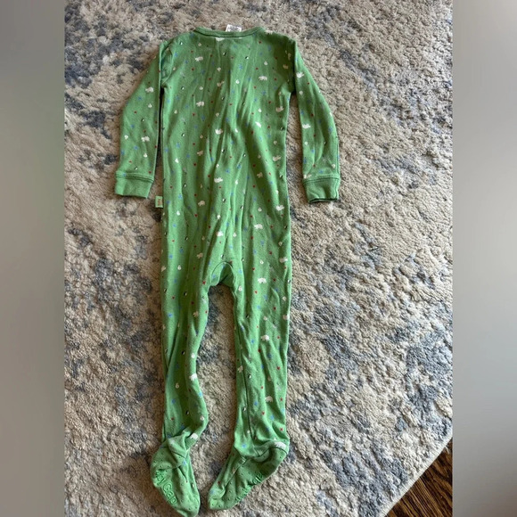 Baby Gap Green Polar Bear Zip Footed Sleeper Pajamas 18–24 Months - Picture 8 of 8